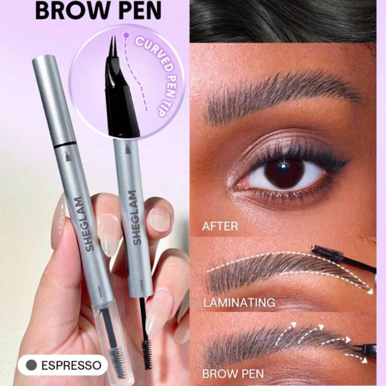 هاشور و لمینت دوسر ابرو شیگلم 