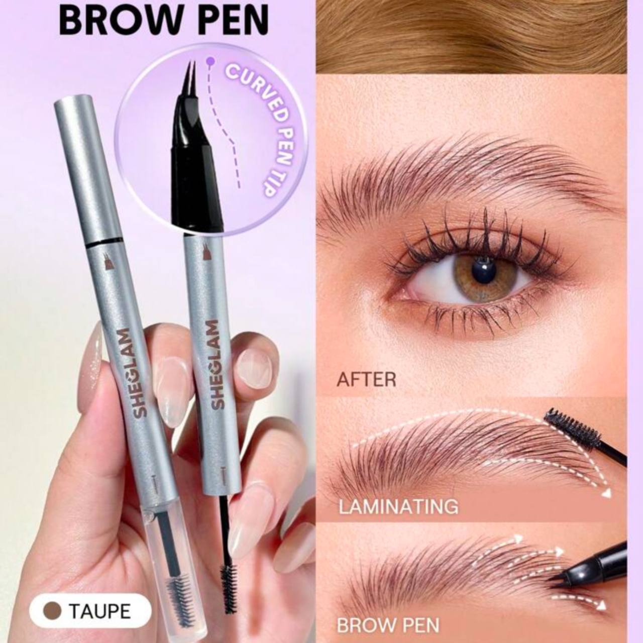 هاشور و لمینت دوسر ابرو شیگلم 