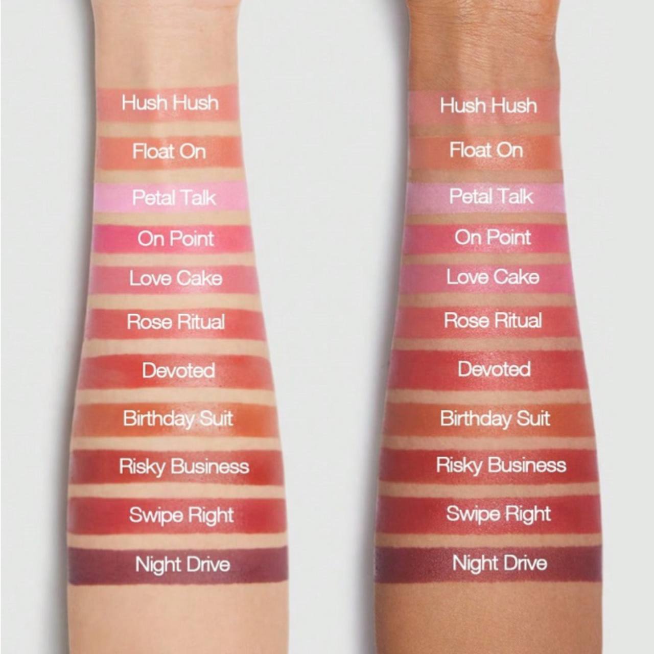 رنگبندی رژگونه مایع شیگلم