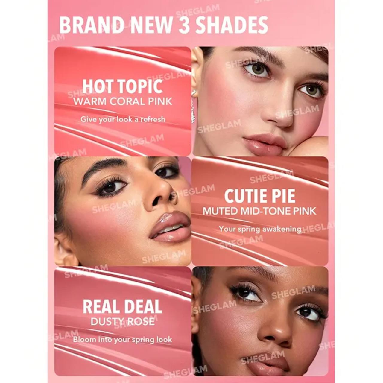 رنگبندی رژگونه مایع شیگلم