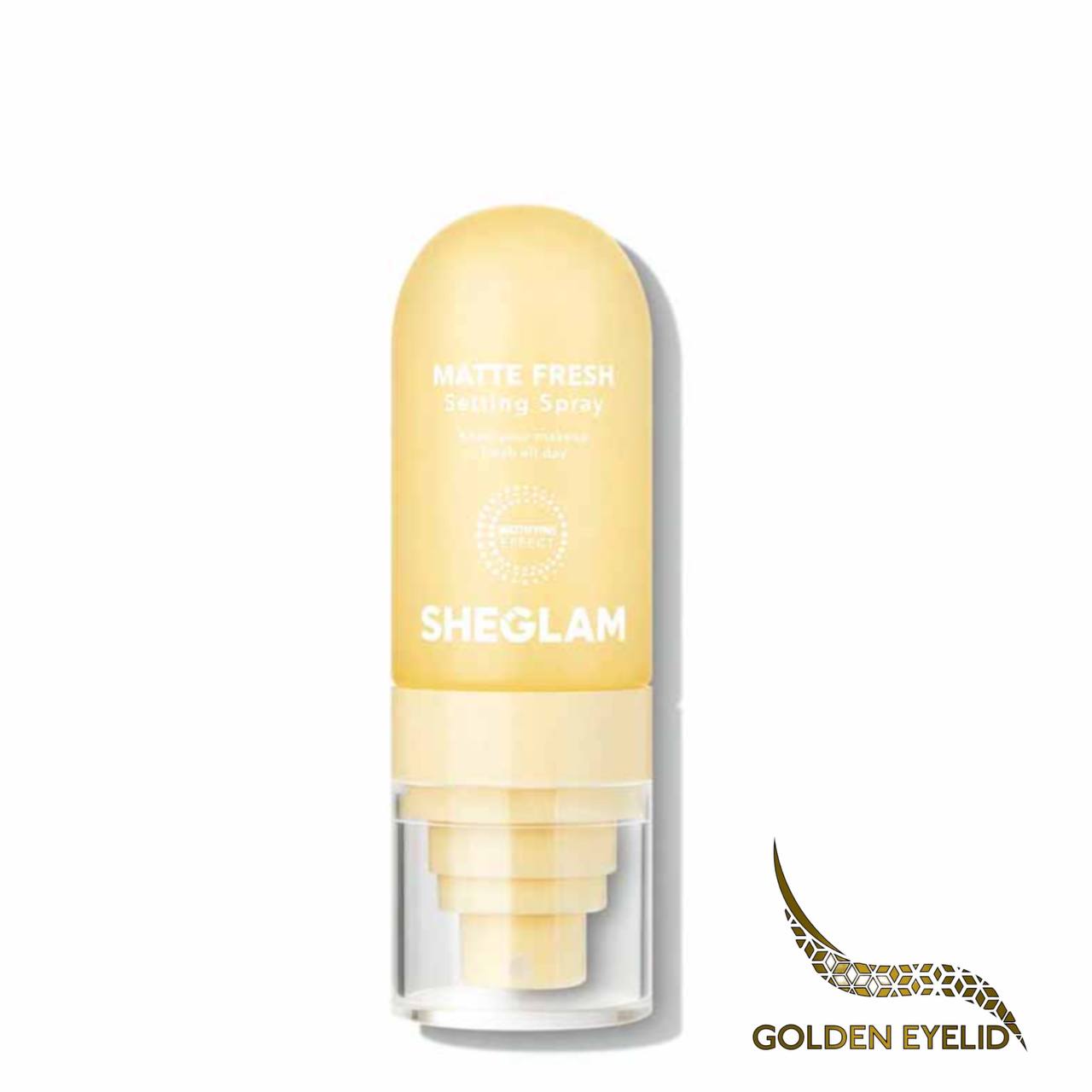 اسپری فیکس کننده آرایش شیگلم مدل مات فرش زرد