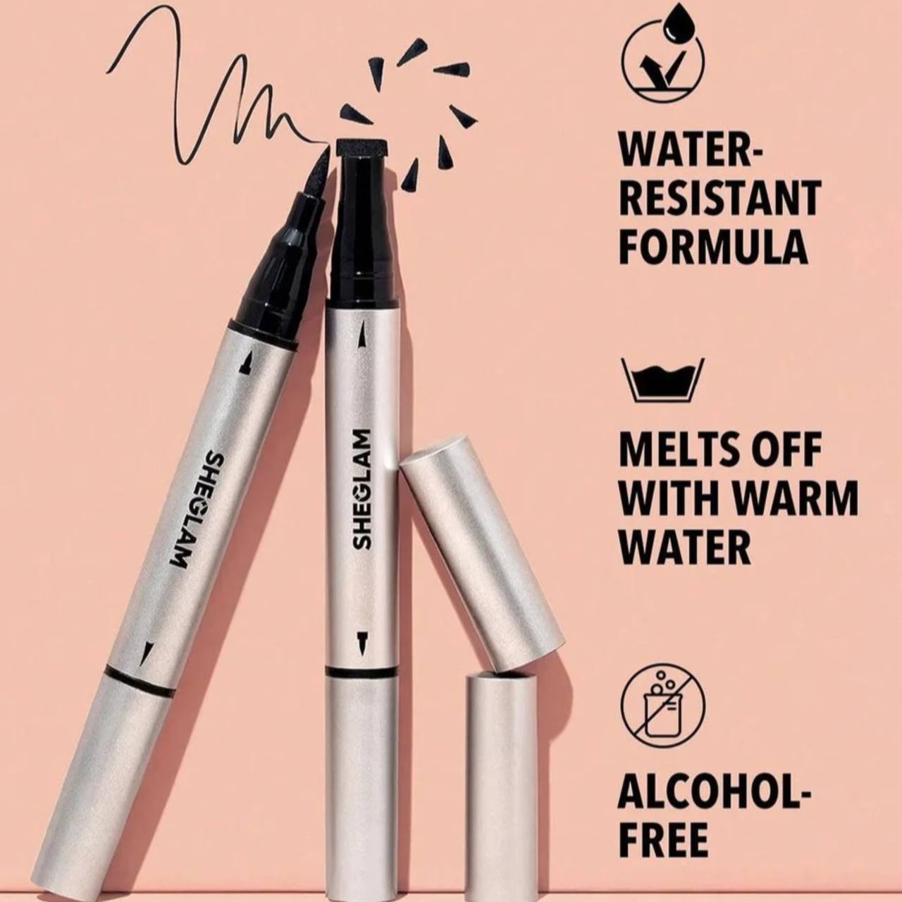 خط چشم ماژیکی استامپ دار ضدآب شیگلم