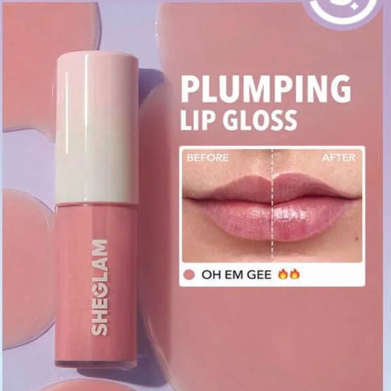 لیپ گلاس حجم دهنده لب شیگلم رنگ Oh Em Gee