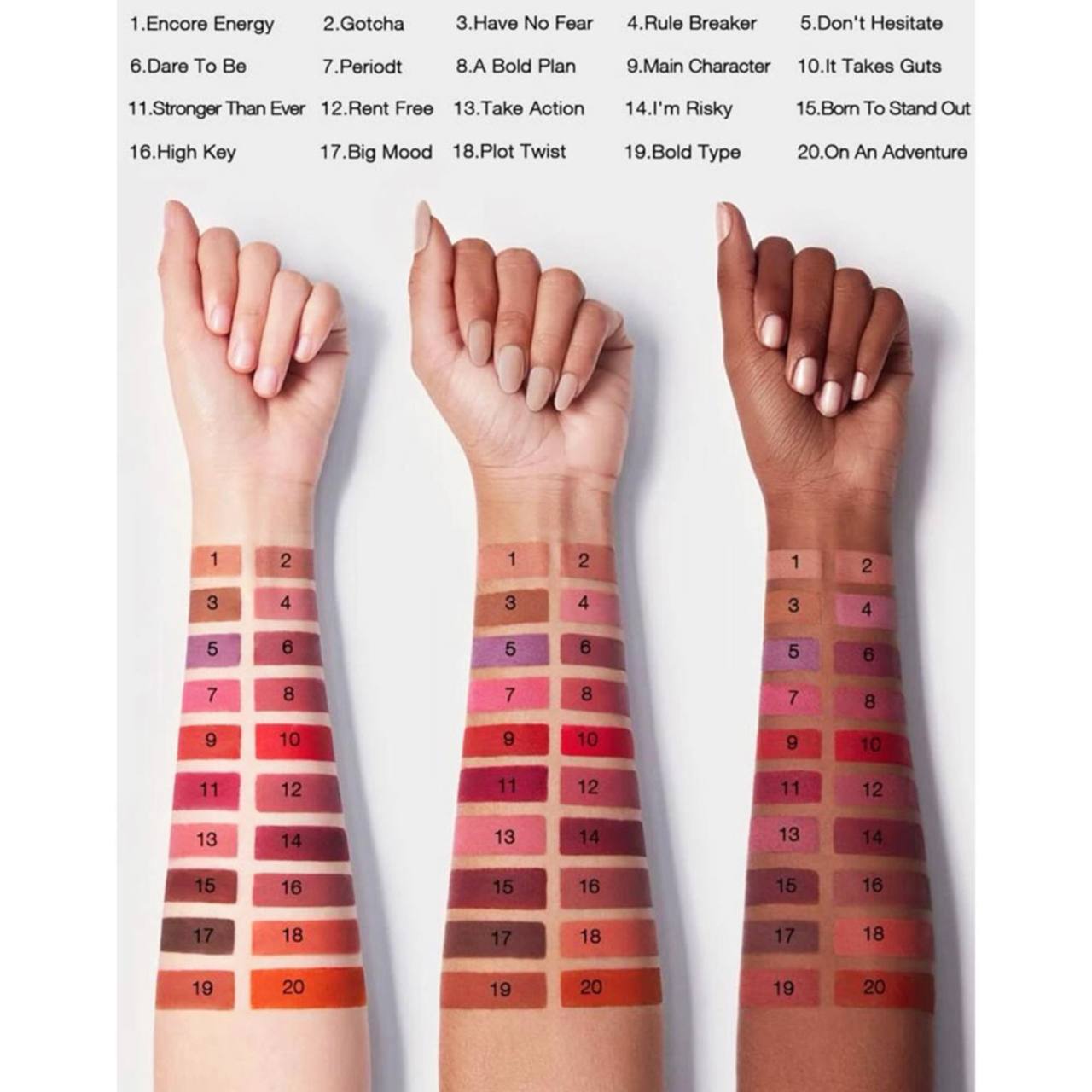 رنگبندی رژ لب جامد داینامات شیگلم