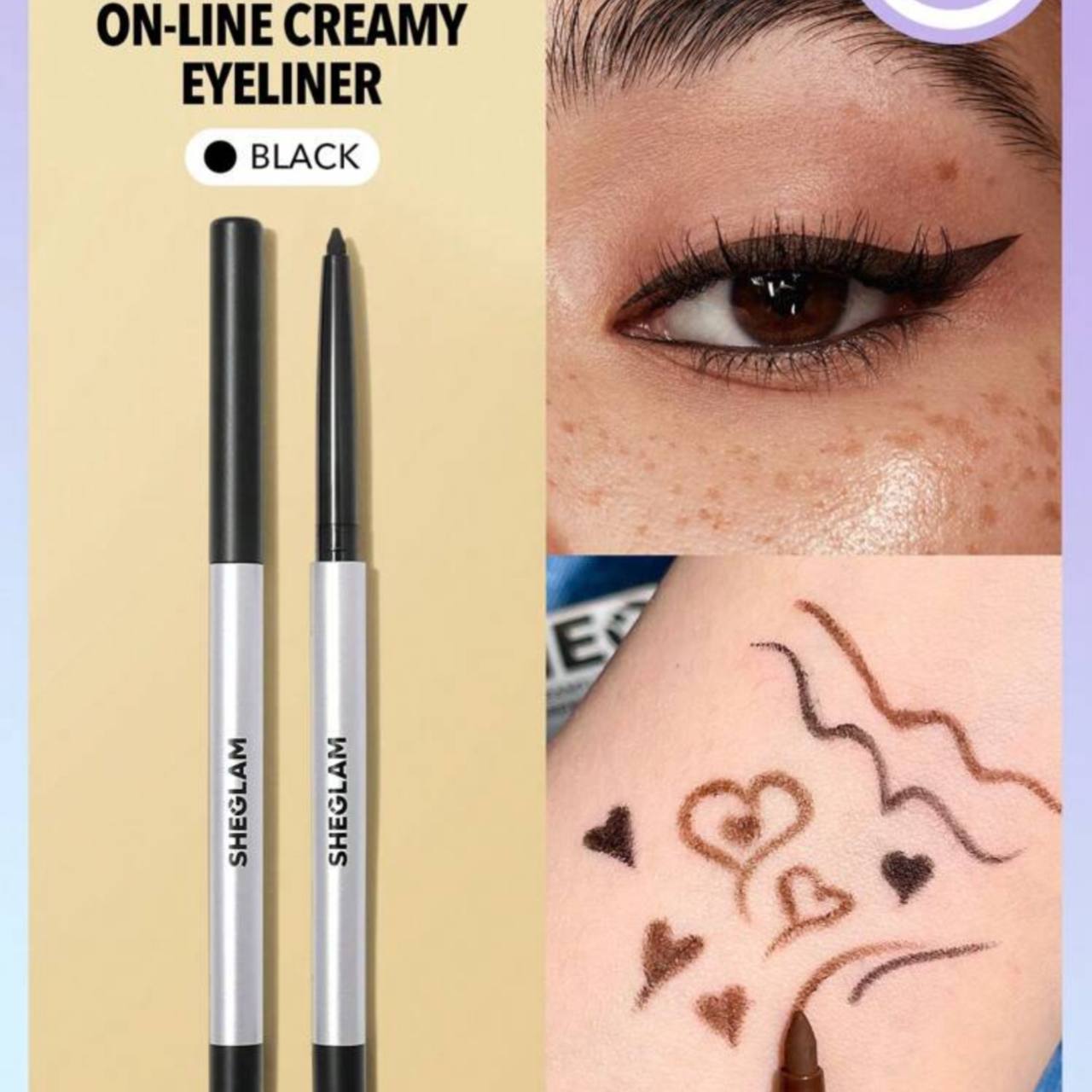 مداد چشم مشکی شیگلم ضدآب بدون ریزش